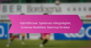Hybridförsvar: Spelarnas mångsidighet, Schemas flexibilitet, Matchup-fördelar